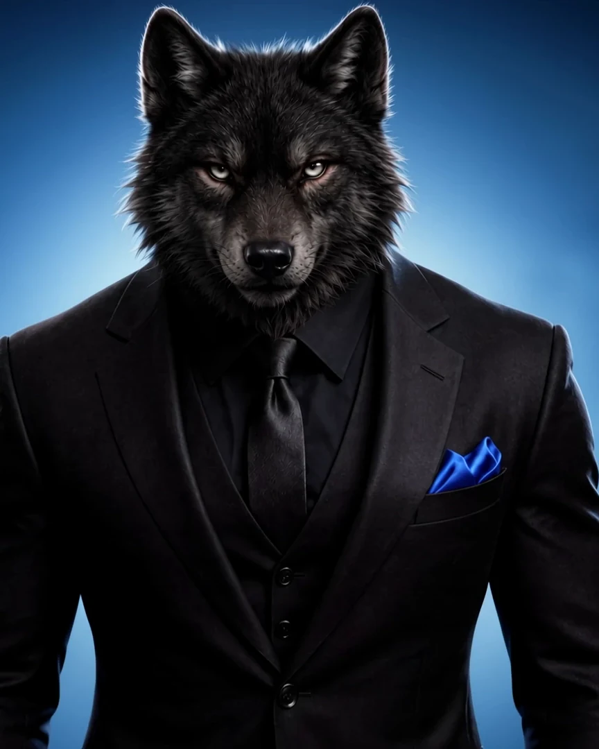 The Spinolf wolf, mascot of the Spinolf Games studio