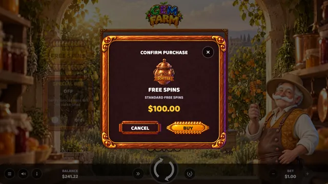 Gem Farm: Buy confirm