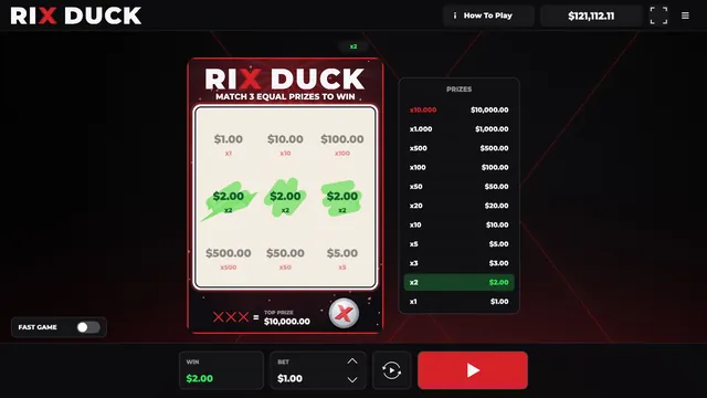 Rix Duck: Result