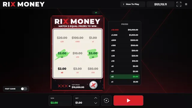 Rix Money: Second card