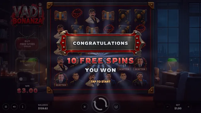 Vadi Bonanza: Free spins awarded