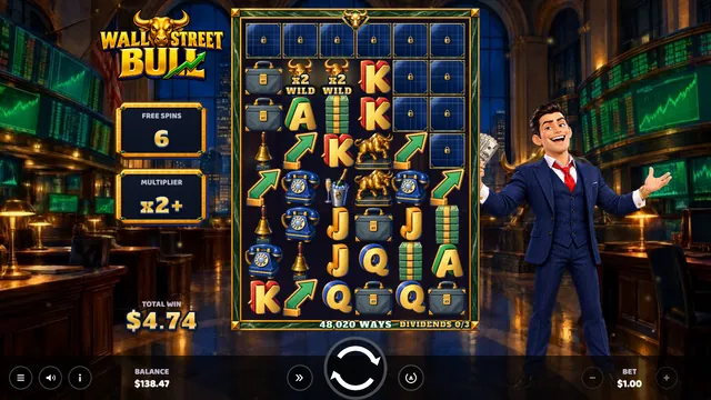 Wall Street Bull: Free spins late