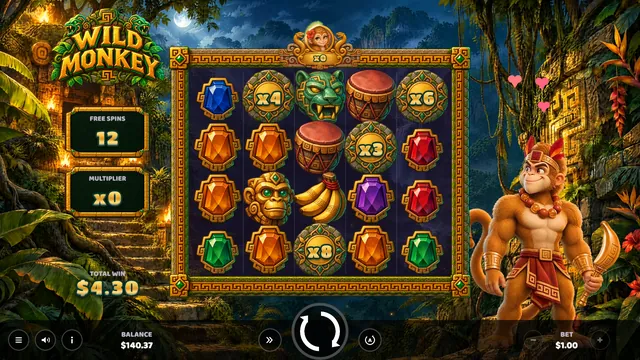 Wild Monkey: Free spins