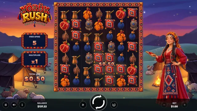 Yörük Rush: Free spins