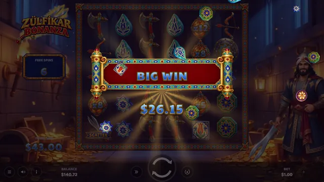 Zülfikar Bonanza: Free spins late